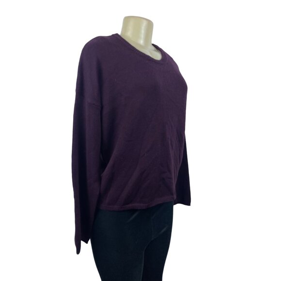 Lulu’s Women’s Burgundy Round Collar Sweater Sz M - NWT - Picture 4 of 7